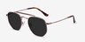 Venture Rose Gold MetalSunglass Frames from EyeBuyDirect, Angle View
