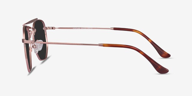 Venture Rose Gold MetalSunglass Frames from EyeBuyDirect, Side View