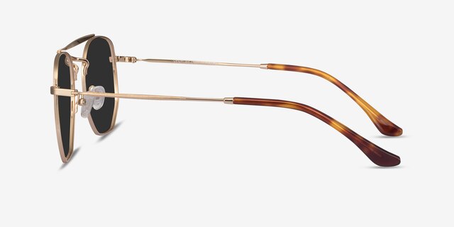 Venture Golden MetalSunglass Frames from EyeBuyDirect, Side View
