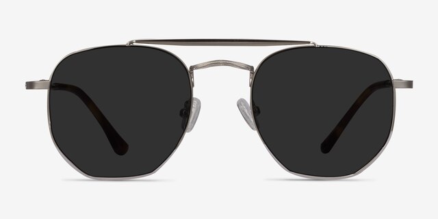 Venture Silver MetalSunglass Frames from EyeBuyDirect, Front View