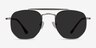Venture Silver MetalSunglass Frames from EyeBuyDirect, Front View
