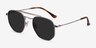 Venture Silver MetalSunglass Frames from EyeBuyDirect, Angle View
