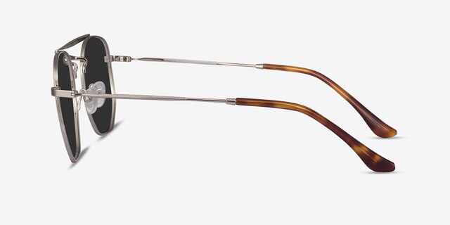 Venture Silver MetalSunglass Frames from EyeBuyDirect, Side View