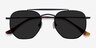 Venture Black MetalSunglass Frames from EyeBuyDirect, Closed View