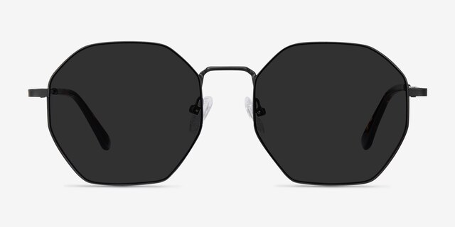 Sun Octave Black MetalSunglass Frames from EyeBuyDirect, Front View
