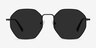 Sun Octave Black MetalSunglass Frames from EyeBuyDirect, Front View