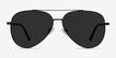 Flier Black MetalSunglass Frames from EyeBuyDirect, Front View
