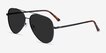 Flier Black MetalSunglass Frames from EyeBuyDirect, Angle View