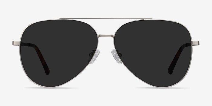 Flier Argenté Métal Soleil de Lunette de vue d'EyeBuyDirect