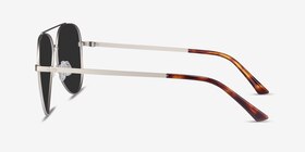 Flier Argenté Métal Soleil de Lunette de vue d'EyeBuyDirect, Vue de Côté