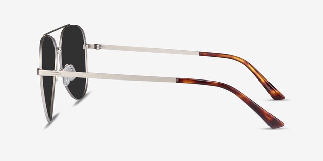 Flier Silver MetalSunglass Frames from EyeBuyDirect, Side View