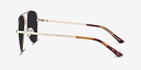 Flier Doré Métal Soleil de Lunette de vue d'EyeBuyDirect, Vue de Côté