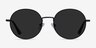 Solbada Black MetalSunglass Frames from EyeBuyDirect, Front View
