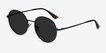 Solbada Black MetalSunglass Frames from EyeBuyDirect, Angle View