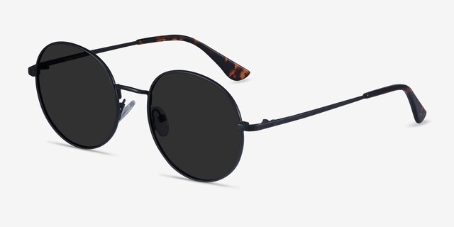 Solbada Black MetalSunglass Frames from EyeBuyDirect, Angle View
