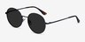 Solbada Black MetalSunglass Frames from EyeBuyDirect, Angle View