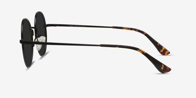 Solbada Black MetalSunglass Frames from EyeBuyDirect, Side View