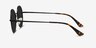 Solbada Black MetalSunglass Frames from EyeBuyDirect, Side View