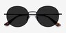 Solbada Black MetalSunglass Frames from EyeBuyDirect, Closed View