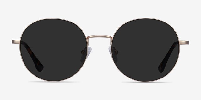 Solbada Gold MetalSunglass Frames from EyeBuyDirect, Front View