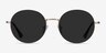 Solbada Gold MetalSunglass Frames from EyeBuyDirect, Front View