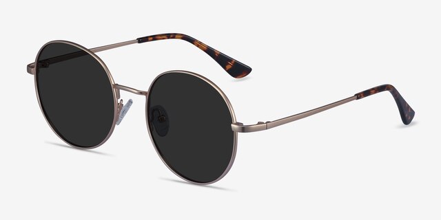 Solbada Gold MetalSunglass Frames from EyeBuyDirect, Angle View