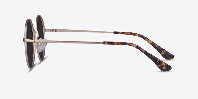 Solbada Gold MetalSunglass Frames from EyeBuyDirect, Side View