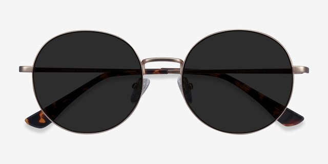 Solbada Gold MetalSunglass Frames from EyeBuyDirect, Closed View