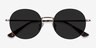 Solbada Gold MetalSunglass Frames from EyeBuyDirect, Closed View