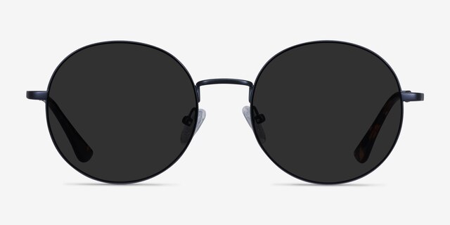 Solbada Navy MetalSunglass Frames from EyeBuyDirect, Front View