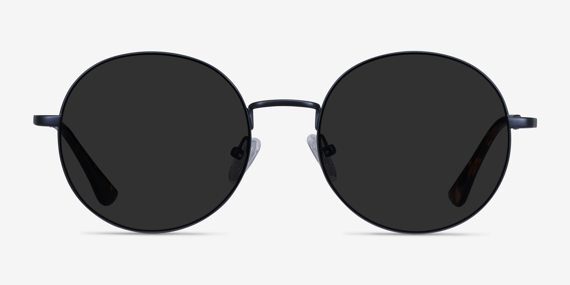 Solbada - Round Navy Frame Prescription Sunglasses | Eyebuydirect