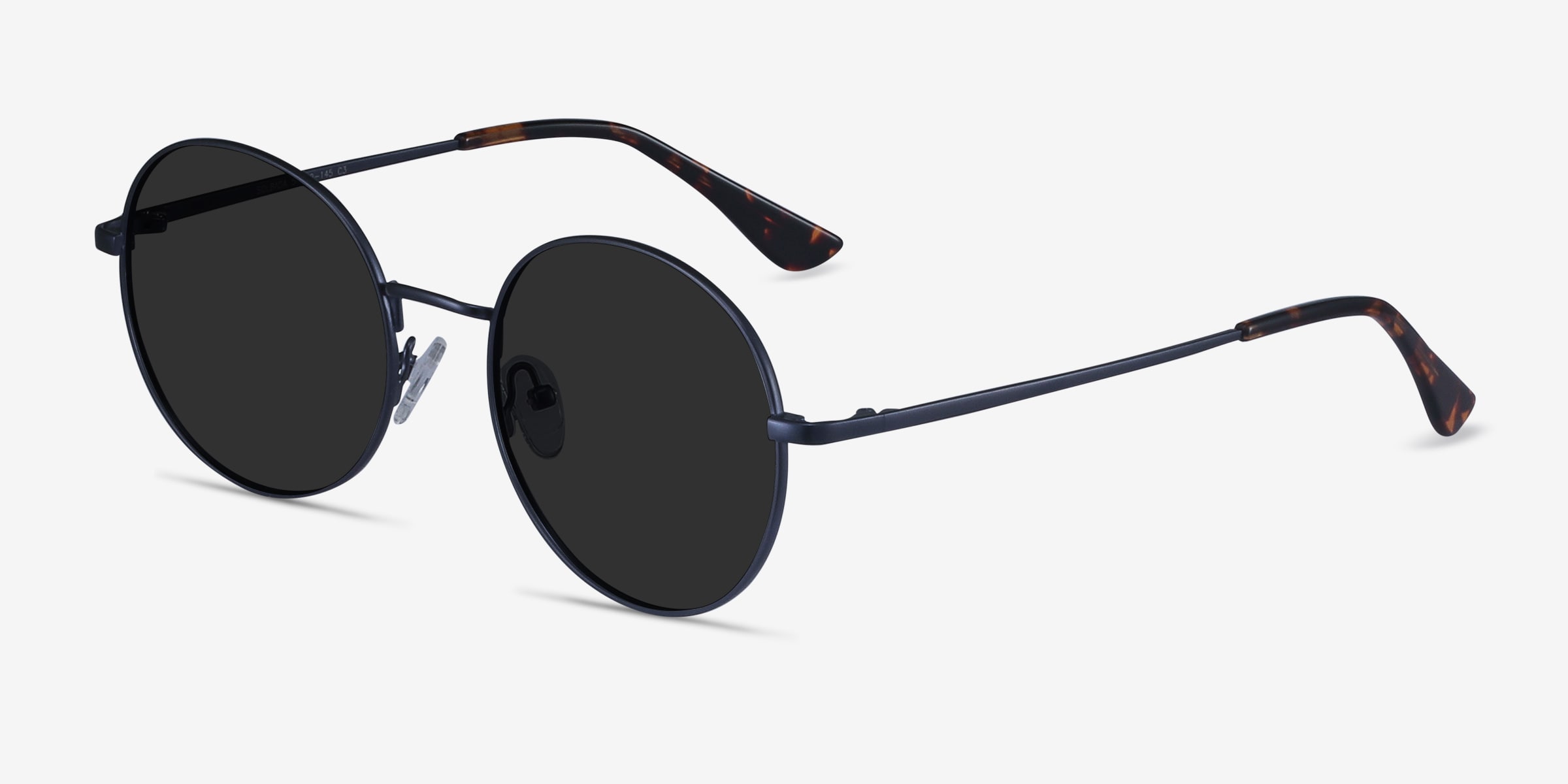 Solbada - Round Black Frame Prescription Sunglasses | Eyebuydirect
