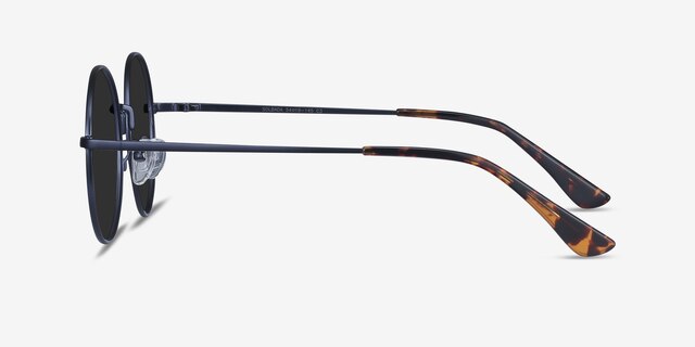 Solbada Navy MetalSunglass Frames from EyeBuyDirect, Side View