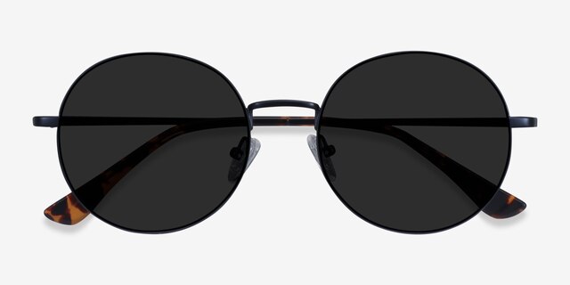 Solbada Navy MetalSunglass Frames from EyeBuyDirect, Closed View