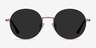 Solbada Pink MetalSunglass Frames from EyeBuyDirect, Front View