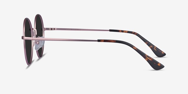 Solbada Pink MetalSunglass Frames from EyeBuyDirect, Side View