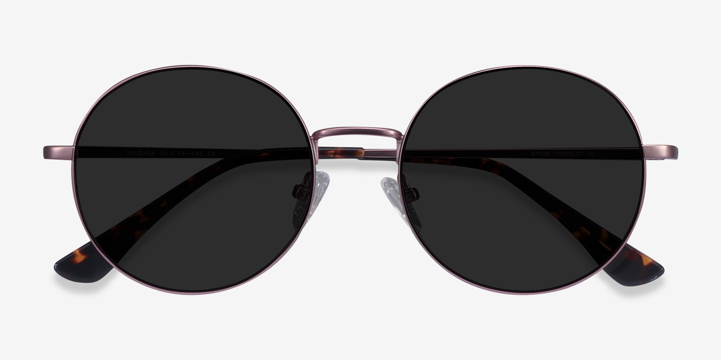 Black round Metal sunglasses Online Full Rim Solbada 1.6 Basic Tint Lenses