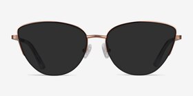 Sun Star Or rose Métal Soleil de Lunette de vue d'EyeBuyDirect, Vue de Face