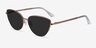 Sun Star Rose Gold MetalSunglass Frames from EyeBuyDirect, Angle View