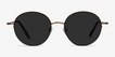 Sun Albee Bronze MetalSunglass Frames from EyeBuyDirect, Front View