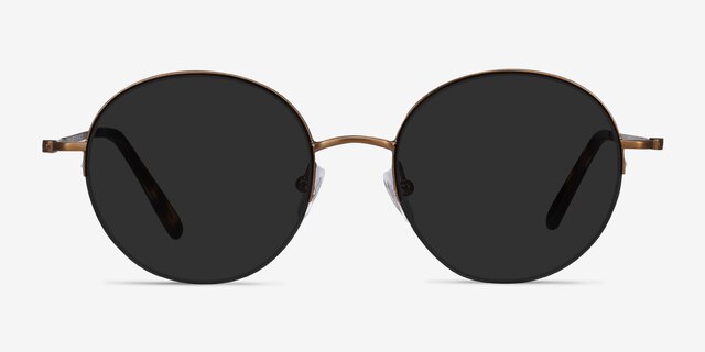 Sun Albee Bronze MetalSunglass Frames from EyeBuyDirect, Front View