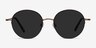 Sun Albee Bronze MetalSunglass Frames from EyeBuyDirect, Front View