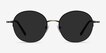 Sun Albee Black Bronze MetalSunglass Frames from EyeBuyDirect, Front View