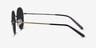 Sun Albee Black Bronze MetalSunglass Frames from EyeBuyDirect, Side View