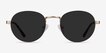 Sun Belleville Gold MetalSunglass Frames from EyeBuyDirect, Front View