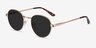 Sun Belleville Gold MetalSunglass Frames from EyeBuyDirect, Angle View