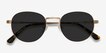 Sun Belleville Gold MetalSunglass Frames from EyeBuyDirect, Closed View