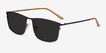 Sun Typha Navy MetalSunglass Frames from EyeBuyDirect, Angle View