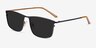Sun Typha Navy MetalSunglass Frames from EyeBuyDirect, Angle View
