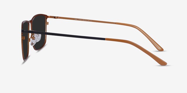 Sun Typha Navy MetalSunglass Frames from EyeBuyDirect, Side View